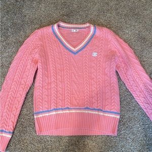 Chanel Pink knit sweater